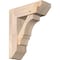 Ekena Millwork Balboa Slat Smooth Bracket w/ Offset Brace, Douglas Fir, 7 1/2"W x 22"D x 26"H BKT0806X22X26BOA06SDF - alternate 1